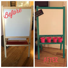 Ikea Easel Hacked So Easy To Do Ikea Easel Diy Easel Diy Furniture Tutorials