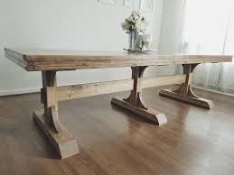 Stunning Trestle Dining Table Diy Diy Dining Table Diy Dining Trestle Dining Tables