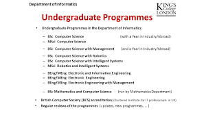 So it depends upon ur choice whether u wanted to choose ur career line in industrial point of wanted to go in more technical. Undergraduate Programmes Undergraduate Programmes In The Department Of Informatics Bsc Computer Science With A Year In Industry Abroad Msci Computer Ppt Download