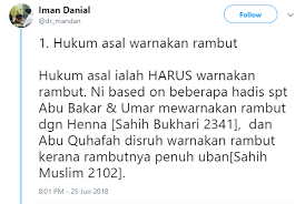 Apa yang akan anda lakukan jika di usia muda rambut anda sudah ditumbuhi uban? Inai Rambut