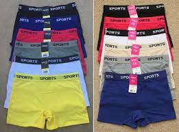 Lot Spandex 6 Boxer Women Briefs Bikini Boyshorts Cotton Sports Panty S-2xl Ebay Boxers Women Boy Shorts Womens Briefs
