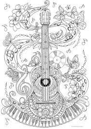 Belle journée coloring book relaxation arts sans fin imagination avec 18 couleur livraison crayon,profitez de super offres, de la livraison gratuite, de la protection de. 330 Music Coloring Pages For Adults Ideas Music Coloring Coloring Pages Music Notes