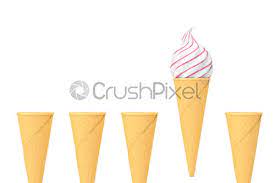 30 juin 2015 / 5 comments. Rangee De Cones De Creme Glacee Stock Photo Crushpixel