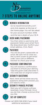 By clicking this link you are leaving the bank's website. Online Mobile Banking Banking Deposits Bill Pay New Dimensions Fcu