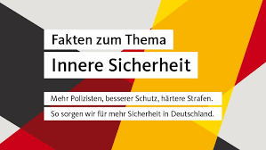 Innere sicherheit und äußere sicherheit gelten zunehmend als voneinander abhängig. Mehr Polizisten Besserer Schutz Hartere Strafen Christlich Demokratische Union Deutschlands