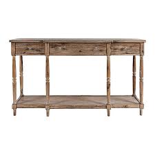 Natural Stately 3 Drawer Console Table From Kirkland S In 2020 Console Table Decorating Console Table Wood Console Table