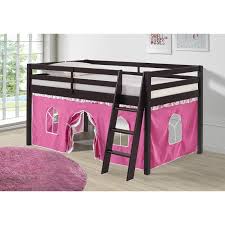 Zoomie Kids Gladwin Junior Twin Low Loft Bed With Tent Reviews Wayfair In 2020 Low Loft Beds Loft Bed Frame Loft Bed