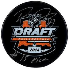 Nhl draft dallas 2018 logo vector available to download for free. Dylan Larkin Detroit Red Wings Fanatics Authentic Autographed 2014 Nhl Draft Logo Hockey Puck With 15 Pick Inscription