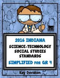 2016 Indiana Standards Simplified For Fourth Grade Science And Social Studies