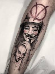Show you are a fan of v for vendetta with this tattoo style design. Ramon On Twitter V For Vendetta Tattoo Vendetta Tattoo Watch Tattoos