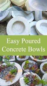 The little tikis are produced from one of my first latex molds. Easy Poured Concrete Bowls Simple Poured Concrete Vessels