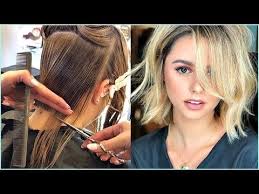 Ahhhh i am loving my new haircut and i'm so happy i was able to do it at home!! 11 Trendy Before And After Transformations From Long Hair To Short Hair Short Haircuts Ideas Yout Short Blonde Hair Long To Short Hair Short Straight Hair
