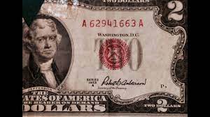 1953 2 dollar bill red seal a series worth. Red Seal Two Dollar Bills 1953 Series A Youtube