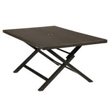 Barrington Wicker 6 Person Dining Table Folding Dining Table Wicker Dining Tables Patio Furniture Collection