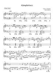 Klavier akkorde sind die grundlage für das freie klavier spielen. Pietro Lombardi Kampferherz Noten Fur Piano Downloaden Fur Anfanger Klavier Solo Sku Pso0033210