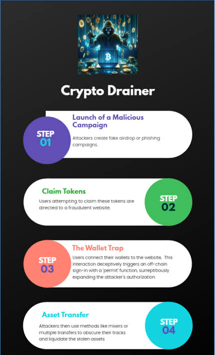 Crypto drainer that works automatically