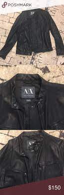 Armani Exchange A X Faux Leather Jacket Men S Xl Leather Jacket Men Faux Leather Jacket Men Leather Jacket