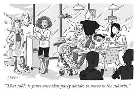 Once That Party Decides To Move To The Suburbs By Jeremy Nguyen In 2021 New Yorker Cartoons Cartoon Black Lives Matter Art