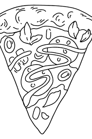 Desenho De Pizza Para Colorir Para Imprimir E Online Gratis