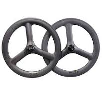 Ruedas de carbono de tres radios de freno de llanta 20 de 451 pulgadas para bicicleta plegable
