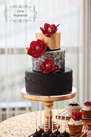 50th Birthday Cupcakes Black And Gold Gold Black And Red Birthday Cake Red Birthday Cakes Black And Gold Cake 50th Birthday Cake