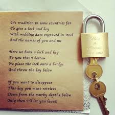 A Lock And Key The Poem Says It All I Ll Have To Remember This When I Get To The Wedding An Marriage Reception Afternoon Wedding 70th Wedding Anniversary