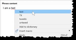 Phraseexpress Spelling