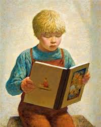 James Chapin Little Boy Reading Reading Art Book Art Kids Reading Books