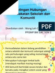 Kepentingan pendidikan dalam hubungan etnik. Kepentingan Hubungan Permuafakatan Antara Sekolah Dan Komuniti Wong