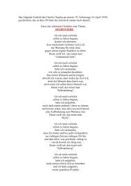 Das folgende Gedicht hat Charlie Chaplin an seinem 70 ... - Groops