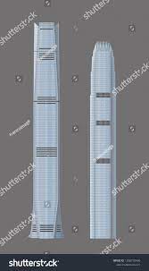 Hong Kong April 4 2019 Graphic Vector Of The Tallest Two Hong Kong Landmark Buildings International Finance Vector Graphics Design 2019 Graphic Hong Kong