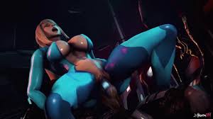Samus aran x predator v double penetration; anal; vaginal; dildo; riding;  stockings; latex; 3d sex porno hentai; [metroid]