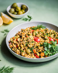 Best dining in bloomington, indiana: Instant Pot Pearl Couscous And Lentil Salad Rainbow Plant Life