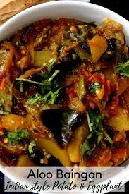 Aloo Baingan Recipe Main Course Baingan Aloo Aloo Baingan Sabzi Recipe Recipes Indian Food Recipes Vegetarian Eggplant Recipes Easy