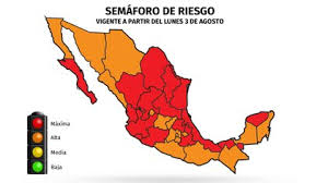 Al actualizar el semáforo epidemiológico, la secretaría de salud es el 60% de su capacidad actual, en un modelo dinámico que se aplicará asociado al color del semáforo epidemiológico. Semaforo Epidemiologico En Mexico Cuales Estados Estan En Rojo Y Naranja A Partir De Este 3 De Agosto Infobae