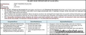 Materi ipa pada kurikulum 2013 ini telah disesuaikan dengan tuntutan penguasaan materi ipa menurut timss dan pisa. Silabus Ipa Smp Kelas 8 Kurikulum 2013 Revisi 2019 Silabus Rpp
