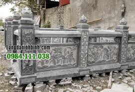 Mẫu lan can đá đẹp S06 - Lăng mộ đá