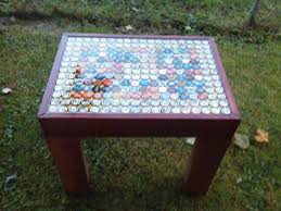 Miller Table Bottle Cap Table Bird Bath Outdoor Decor