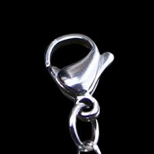 Surgical Stainless Steel Paper Clip Necklace With Lobster Claw Clasp