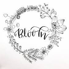 Floral wreath clipart, watercolor clipart, wedding clipart, flower clip art, instant download, commercial use, web graphics. Calligraphy Flower Wreath Drawing Novocom Top