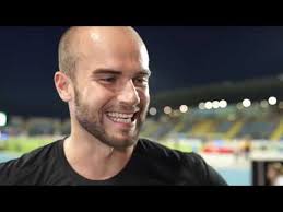 Julian Weber (GER) after winning the Javelin Throw