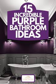 One of the most common purple bathroom ideas is to combine this color palette with a wooden floor or wooden accents. 15 Incredible Purple Bathroom Ideas Home Decor Bliss