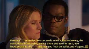 The Good Place characters as Rocky Horror characters