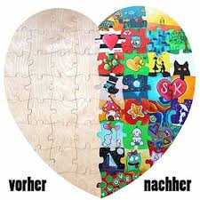 Holzpuzzle Herz Bemalen Hochzeit Spiele Hochzeitsspiele Hochzeitsbuch