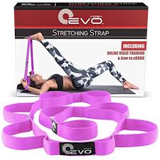 Yoga Evo Elastic Stretching Strap With Loops Ebook Exercisefitness Stretching Strap Yoga Strap Yoga Accessories