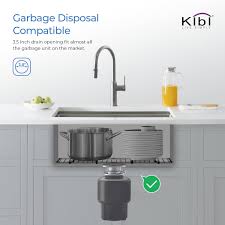 Find where get needed parts. 30 Handcrafted Undermount Single Bowl 16 Gauge Stainless Steel Kitchen Sink K1 S30 Kibi Usa