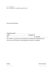 , deoarece angajatorul a încălcat. Demisie Fara Preaviz Docx