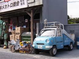情景師アラーキーの ジオラマでショー かわいい車 ジオラマ ミニカー