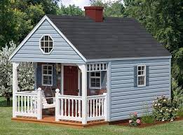 Amish Built Playhouses For Sale From Amish Backyard Structures Backyard Cabin Backyard Structures Build A Playhouse
