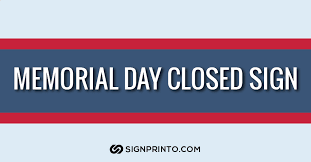 We did not find results for: The Best Memorial Day Closed Sign Free Printable Designs